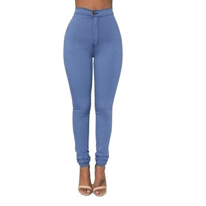 2019 HOT SALE Jeans Women Denim Skinny Jeggings Pants High Waist Stretch Jeans Slim Pencil Trousers  spodnie damskie