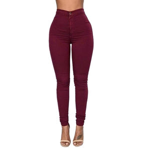 2019 HOT SALE Jeans Women Denim Skinny Jeggings Pants High Waist Stretch Jeans Slim Pencil Trousers  spodnie damskie