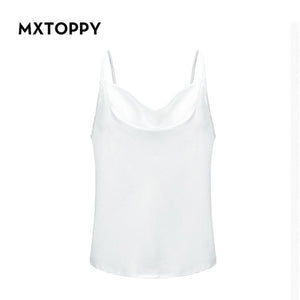 Satin Women Camis Vest Women Summer Tank Tops Female 2019 Sexy Strap Basic Tops Chiffon Sleeveless Camisole Casual Basic Tops