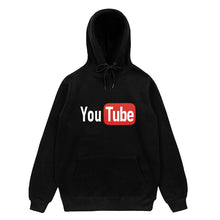 Load image into Gallery viewer, men and women YouTube hoodies sweatshirts Loose cotton Autumn and winter long sleeves jogging Sportswear coat