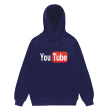 Load image into Gallery viewer, men and women YouTube hoodies sweatshirts Loose cotton Autumn and winter long sleeves jogging Sportswear coat