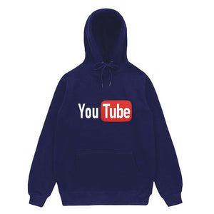 men and women YouTube hoodies sweatshirts Loose cotton Autumn and winter long sleeves jogging Sportswear coat