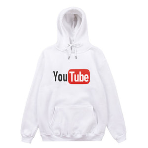 men and women YouTube hoodies sweatshirts Loose cotton Autumn and winter long sleeves jogging Sportswear coat