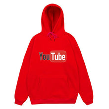 Load image into Gallery viewer, men and women YouTube hoodies sweatshirts Loose cotton Autumn and winter long sleeves jogging Sportswear coat