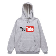 Load image into Gallery viewer, men and women YouTube hoodies sweatshirts Loose cotton Autumn and winter long sleeves jogging Sportswear coat