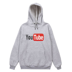 men and women YouTube hoodies sweatshirts Loose cotton Autumn and winter long sleeves jogging Sportswear coat