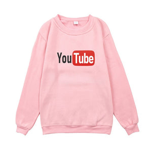 men and women YouTube hoodies sweatshirts Loose cotton Autumn and winter long sleeves jogging Sportswear coat