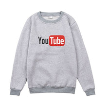 Load image into Gallery viewer, men and women YouTube hoodies sweatshirts Loose cotton Autumn and winter long sleeves jogging Sportswear coat