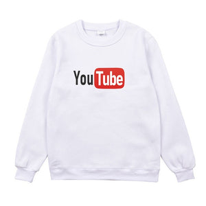 men and women YouTube hoodies sweatshirts Loose cotton Autumn and winter long sleeves jogging Sportswear coat