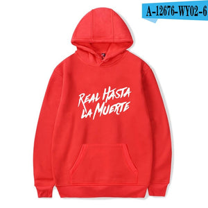 Real Hasta La Muerte Fashion Hoodies Sweatshirt Winter Cool Casual Men/Women Pullover Long Sleeve Unisex Sport Hoodie Plus Size