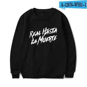 Real Hasta La Muerte Fashion Hoodies Sweatshirt Winter Cool Casual Men/Women Pullover Long Sleeve Unisex Sport Hoodie Plus Size