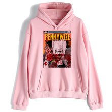 Load image into Gallery viewer, pennywise it movie men/women funny harajuku Hoodies ulzzang Loser Lover Oversized Sweatshirt streetwear male 90s Tumblr