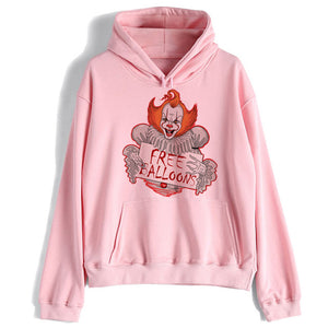 pennywise it movie men/women funny harajuku Hoodies ulzzang Loser Lover Oversized Sweatshirt streetwear male 90s Tumblr