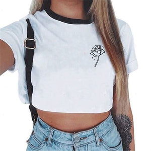 90s White Bustier Crop Tank Top Women Fitness Clothing Friends Tv Print Halter Tops Cropped Harajuku Shirts