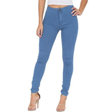 Load image into Gallery viewer, Eastdamo Slim Jeans For Women Skinny High Waist Jeans Woman Blue Denim Pencil Pants Stretch Waist Women Jeans Pants Plus Size